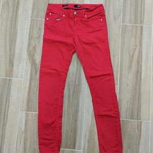 Ana red skinny jeans